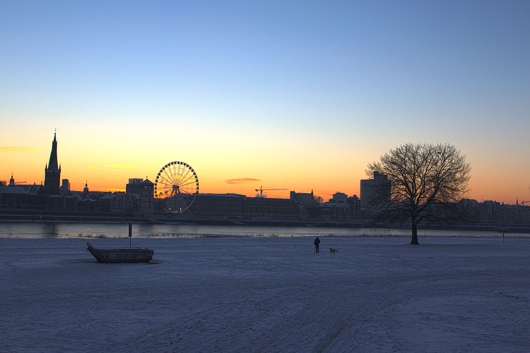 Düsseldorf im Schnee